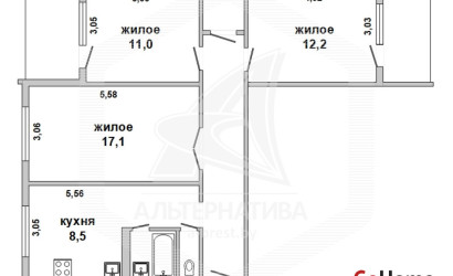 Купить 3-комнатную квартиру, Брест, Вулька, ул. Вульковская. Фото 26