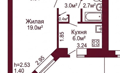 Купить 1-комнатную квартиру, Гродно, Томина, 12А. Фото 3