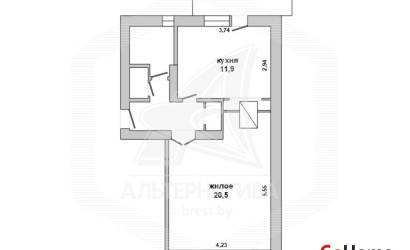 Купить 1-комнатную квартиру, Масевичи, , . Фото 11
