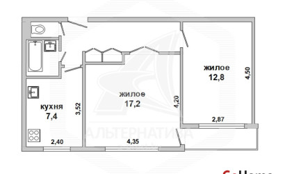 Купить 2-комнатную квартиру, Брест, Речица, ул. Адамковская. Фото 13