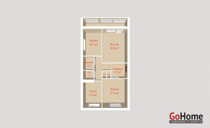 Купить 3-комнатную квартиру, Вишневка, Центральный пер.. Фото 18