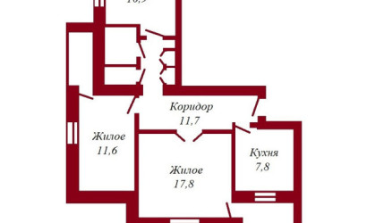 Купить 3-комнатную квартиру, Пинск, Телефонная, 1. Фото 1