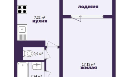 Купить 1-комнатную квартиру, Минск, Лобанка ул., 11 (Фрунзенский район). Фото 19