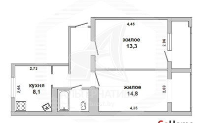 Купить 2-комнатную квартиру, Брест, Речица, ул. Писателя Смирнова. Фото 17