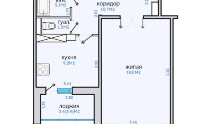 Купить 1-комнатную квартиру, Минск, Люцинская, 25 (Фрунзенский район). Фото 15