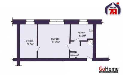 Купить 2-комнатную квартиру, Молодечно, Першемайская ул., 10. Фото 14