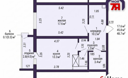 Купить 1-комнатную квартиру, Минск, Лосика ул., 14 (Фрунзенский район). Фото 20
