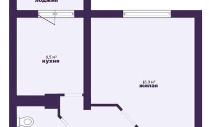 Купить 1-комнатную квартиру, Слуцк, Богдановича 2-й пер., 31. Фото 14