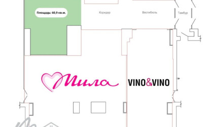 Аренда торгового помещения, Минск, Руссиянова ул., 4,  60.9 кв.м.. Фото 9