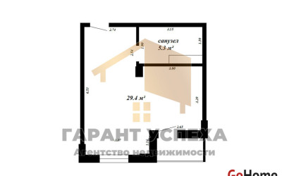 Купить 1-комнатную квартиру, Брест, Мытная. Фото 10