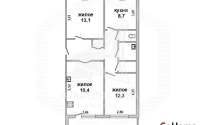 Купить 3-комнатную квартиру, Большие Яковчицы, , . Фото 6