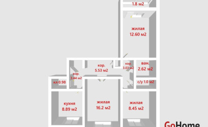Купить 3-комнатную квартиру, Минск, Корженевского ул., 10/4 (Октябрьский район). Фото 32
