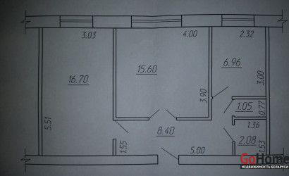 Купить 2-комнатную квартиру, Речица, ул. Мира, д.1 . Фото 1