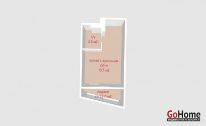 Купить 1-комнатную квартиру, Минск, Жореса Алфёрова ул., 10 (Октябрьский район). Фото 2