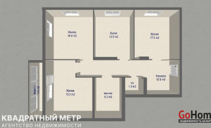 Купить 3-комнатную квартиру, Минск, Денисовская ул., 49 (Ленинский район). Фото 23