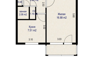 Купить 1-комнатную квартиру, Минск, ул. Петра Глебки, д. 98 (Фрунзенский район). Фото 17