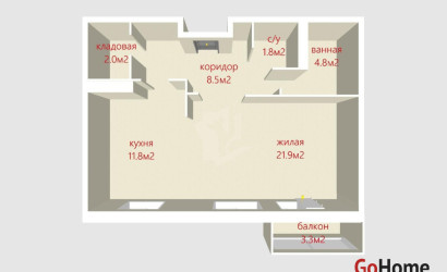 Купить 1-комнатную квартиру, Минск, Чорного ул., 25 (Первомайский район). Фото 50