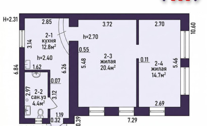 Купить 2-комнатную квартиру, Заславль, Школьная ул.. Фото 13
