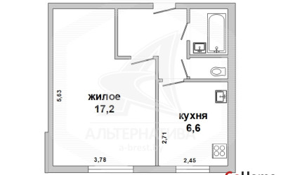 Купить 1-комнатную квартиру, Брест, Березовка, ул. Мошенского. Фото 1