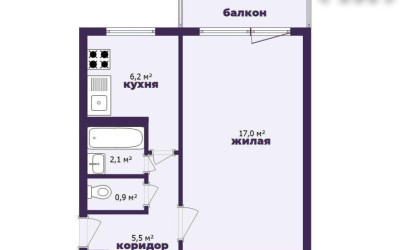 Купить 1-комнатную квартиру, Минск, Славинского ул., 7/2 (Первомайский район). Фото 3