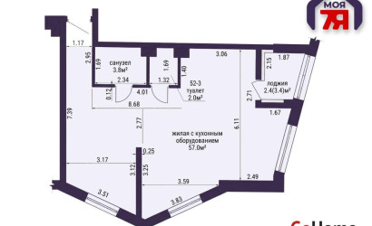 Купить 3-комнатную квартиру, Минск, Жореса Алфёрова ул., 1 (Октябрьский район). Фото 13