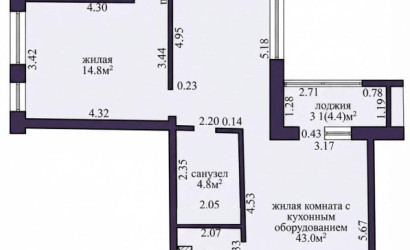 Купить 3-комнатную квартиру, Копище, Михаила Миля ул., 7. Фото 17