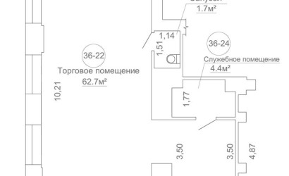 Аренда торгового помещения, Молодечно, Притыцкого ул., 14, 68.8 кв.м.. Фото 5