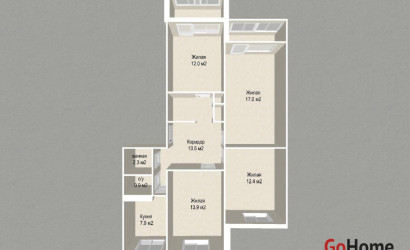 Купить 4-комнатную квартиру, Минск, Гинтовта ул., 26 (Первомайский район). Фото 19