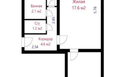 Купить 2-комнатную квартиру, Минск, Пушкина просп., 40/1 (Фрунзенский район). Фото 1