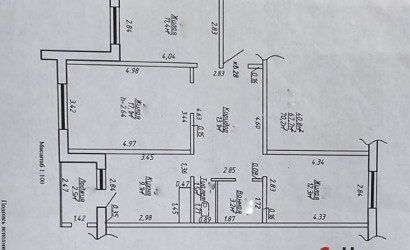 Купить 3-комнатную квартиру, Жлобин, П.А. Карибского, 22А. Фото 4