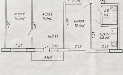 Купить 3-комнатную квартиру, Минск, Орловская ул., 29(Центральный район). Фото 11