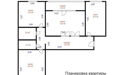 Купить 3-комнатную квартиру, Минск, Прушинских ул., 30 (Ленинский район). Фото 1