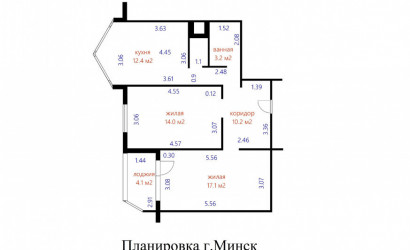 Купить 2-комнатную квартиру, Минск, Германовская ул., 17 (Октябрьский район). Фото 28