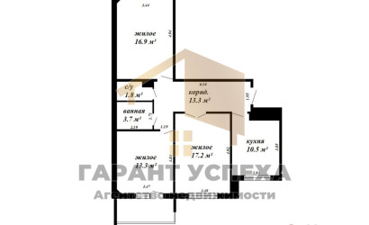 Купить 3-комнатную квартиру, Брест, ул. Колесника, д. . Фото 20