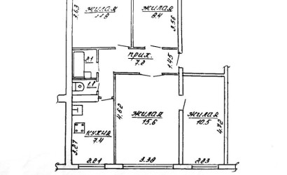 Купить 4-комнатную квартиру, Могилев, бульвар Непокорённых, 61. Фото 21