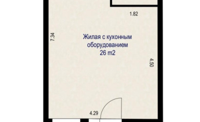 Купить 1-комнатную квартиру, Минск, Николы Теслы ул., 26 (Октябрьский район). Фото 19