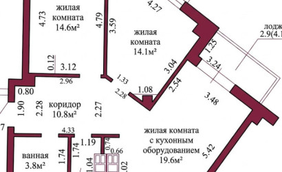 Купить 3-комнатную квартиру, Гродно, Соломовой, 157Б. Фото 18