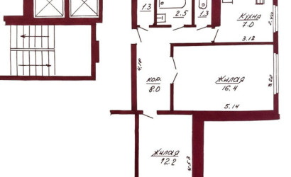 Купить 2-комнатную квартиру, Гродно, Пестрака, 54. Фото 14