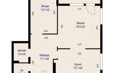 Купить 2-комнатную квартиру, Минск, ул. Скрипникова, д. 11 (Фрунзенский район). Фото 19