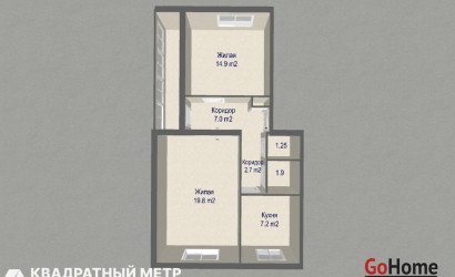 Купить 2-комнатную квартиру, Плещеницы, Октябрьская ул., 90. Фото 13