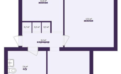 Купить 3-комнатную квартиру, Солигорск, Северная ул., 25. Фото 16