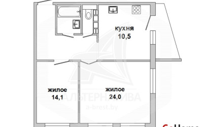 Купить 2-комнатную квартиру, Брест, Вулька, ул. Вульковская. Фото 3