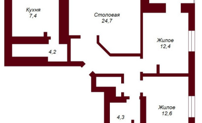 Купить 3-комнатную квартиру, Брест, ул. Фомина, д. . Фото 20