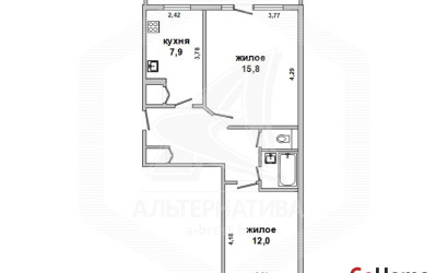 Купить 2-комнатную квартиру, Пружаны, , . Фото 1