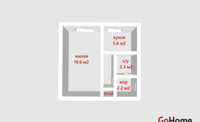Купить 1-комнатную квартиру, Минск, Кнорина ул., 8/б(Первомайский район). Фото 2