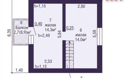  2-этаж.(70 м2), Шпаковщина(Полевая ул.)