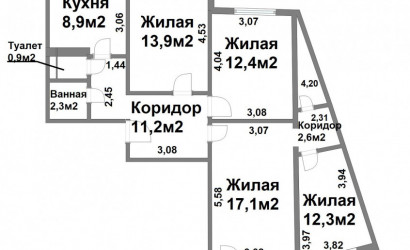 Купить 4-комнатную квартиру, Минск, Прушинских ул., 42 (Ленинский район). Фото 43
