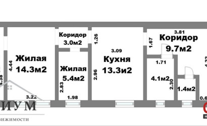 Купить 3-комнатную квартиру, Дзержинск, Восточная ул., 34. Фото 24