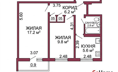Купить 2-комнатную квартиру, Гродно, Пушкина, 36А. Фото 11