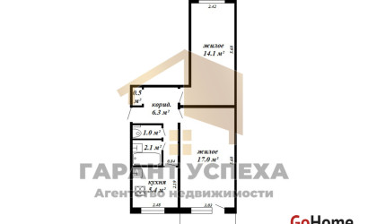 Купить 2-комнатную квартиру, Брест, ул. Набережная. Фото 19